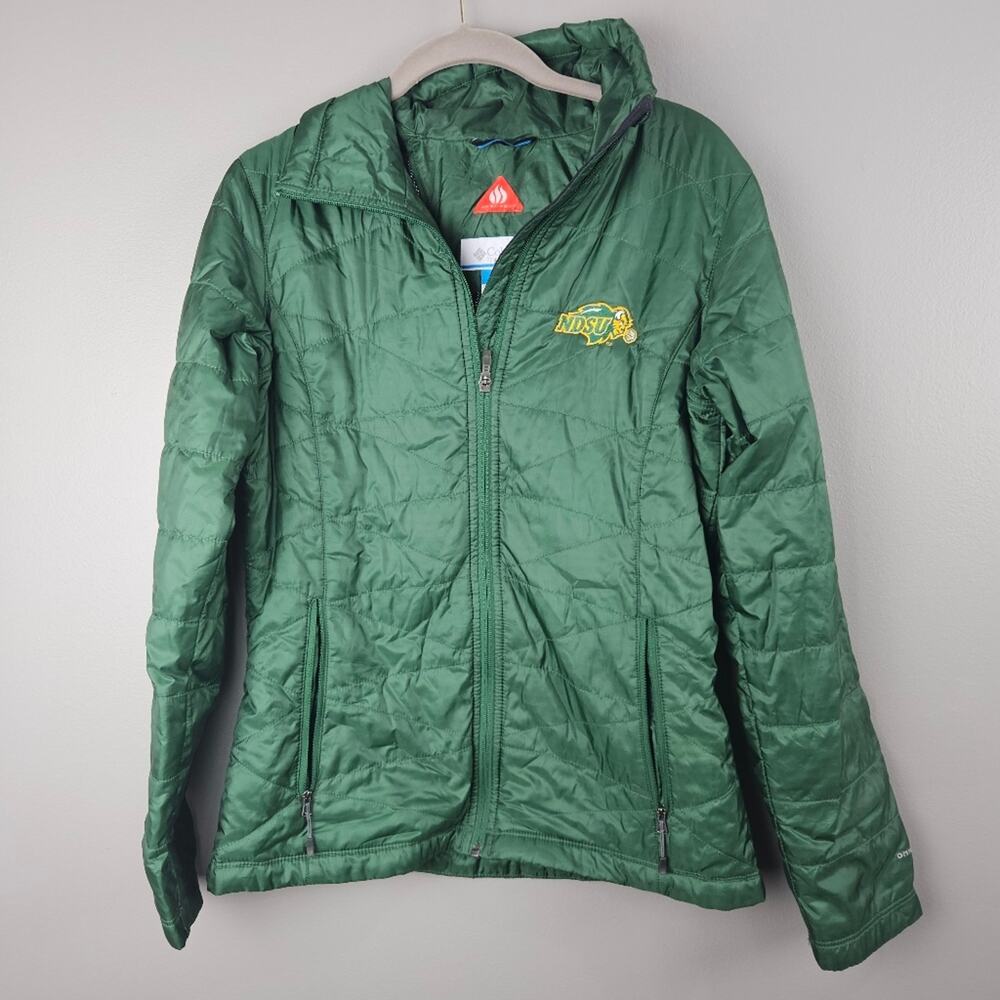 Columbia Green NDSU North Dakota College Jacket Size Small